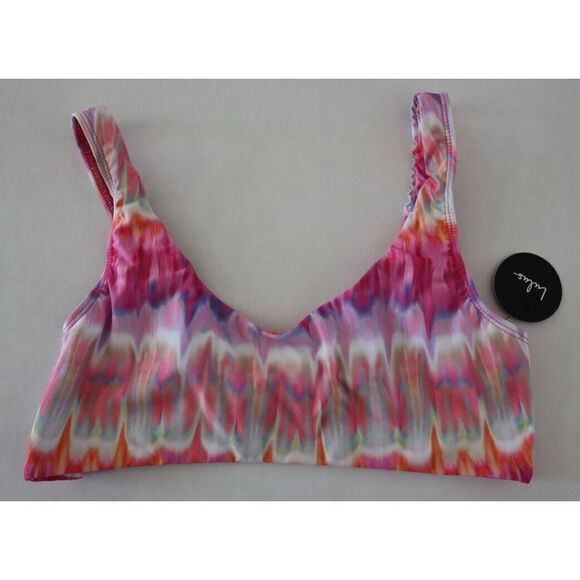 Lulus LU13111 Women’s Sz L Pink Tie Dye Twisty Back Sports Bra - Picture 1 of 3